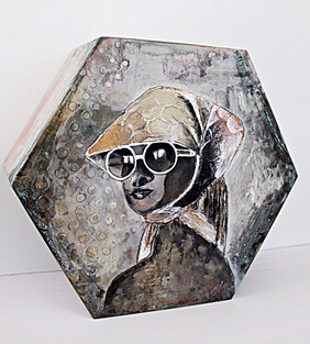 Original Art Work - Scarfed Up